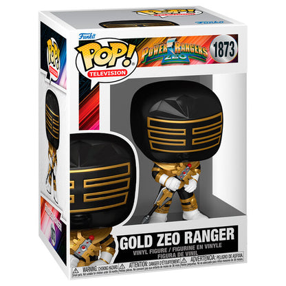 Figura Funko POP Gold Zeo Ranger de Power Rangers en negro y dorado - 2