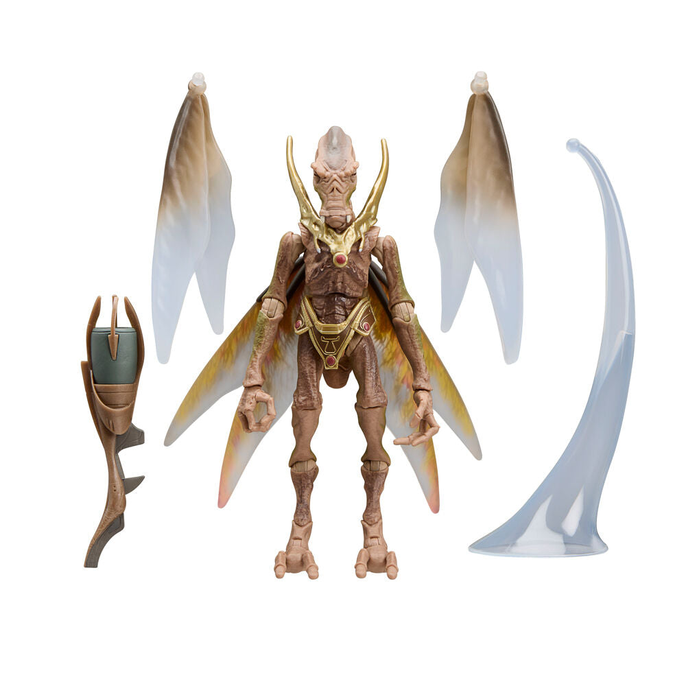 Figura articulada Geonosian Warrior de Star Wars con alas y accesorios