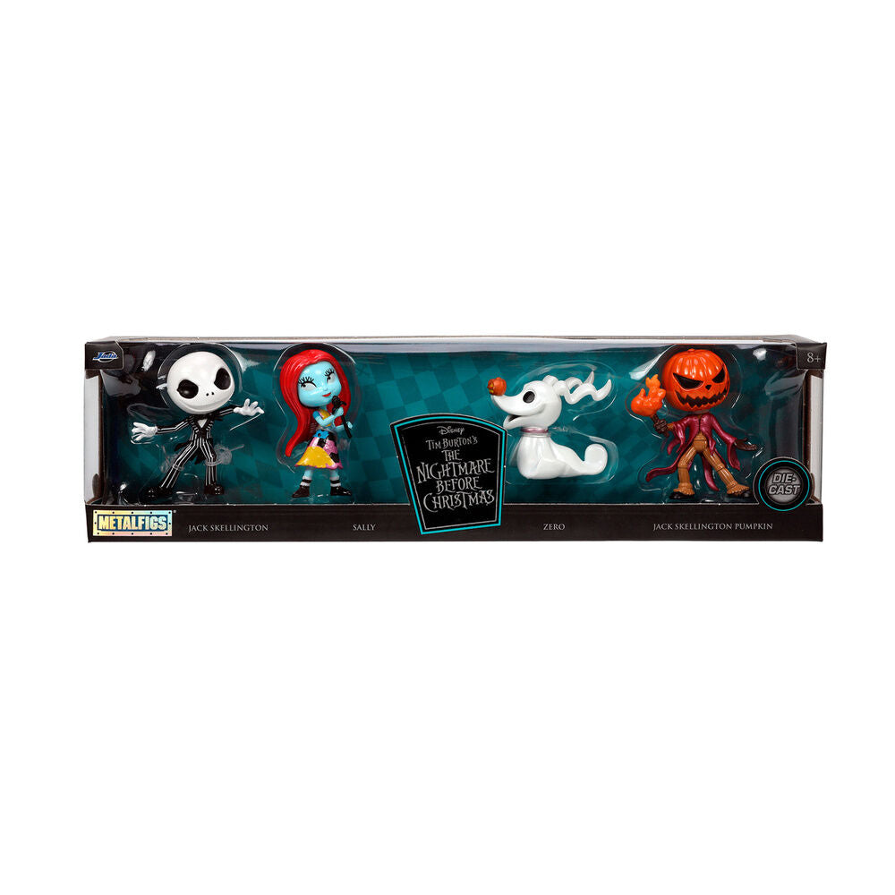 Blíster con cuatro figuras Metalfigs de Pesadilla antes de Navidad Disney - 2