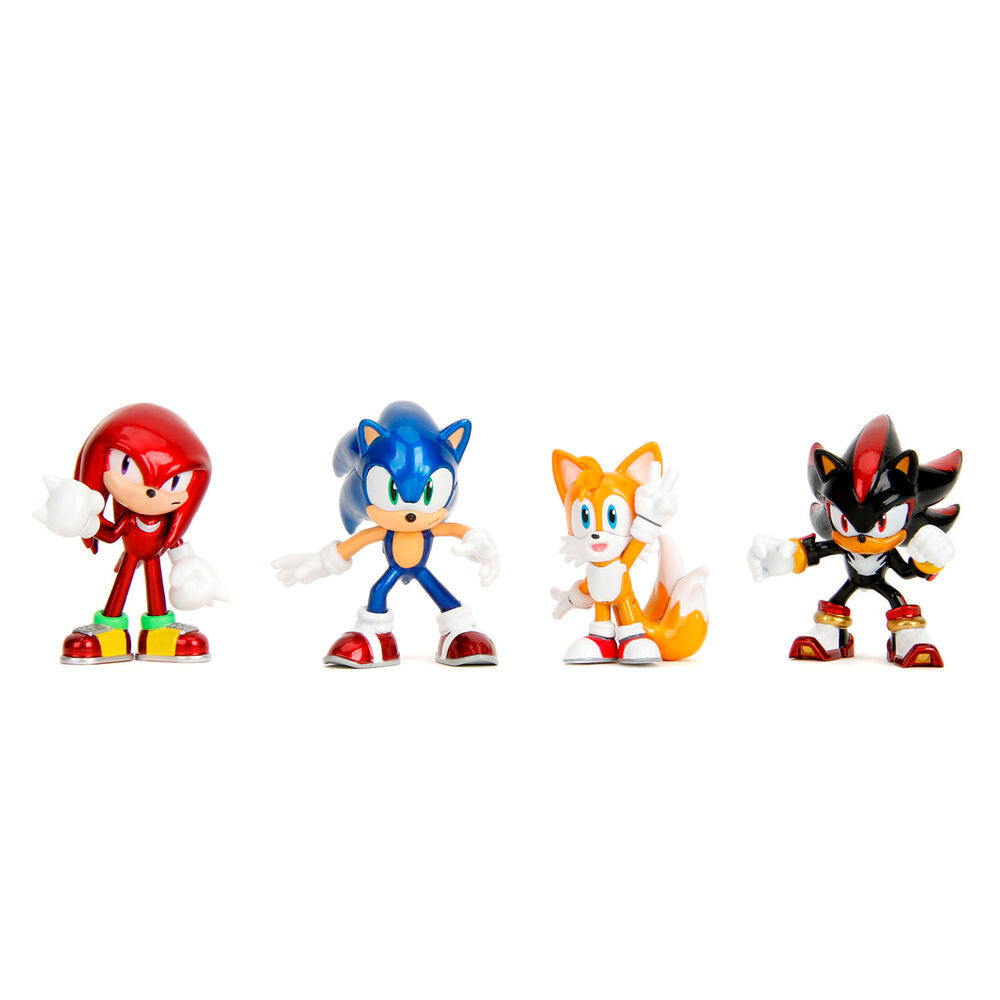 Figuras Metalfigs surtidas de Sonic, Knuckles, Tails y Shadow
