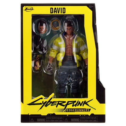 Figura articulada de David de Cyberpunk Edgerunners con chaqueta amarilla - 2