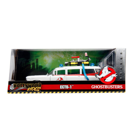 Réplica metálica del coche Ecto-1 de Cazafantasmas a escala 1:24 - 2