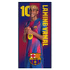 Toalla del FC Barcelona con Lamine Yamal y el número 10