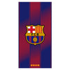 Toalla de microfibra del FC Barcelona azul y granate con escudo central