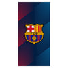 Toalla de algodón del FC Barcelona azul y roja con escudo central