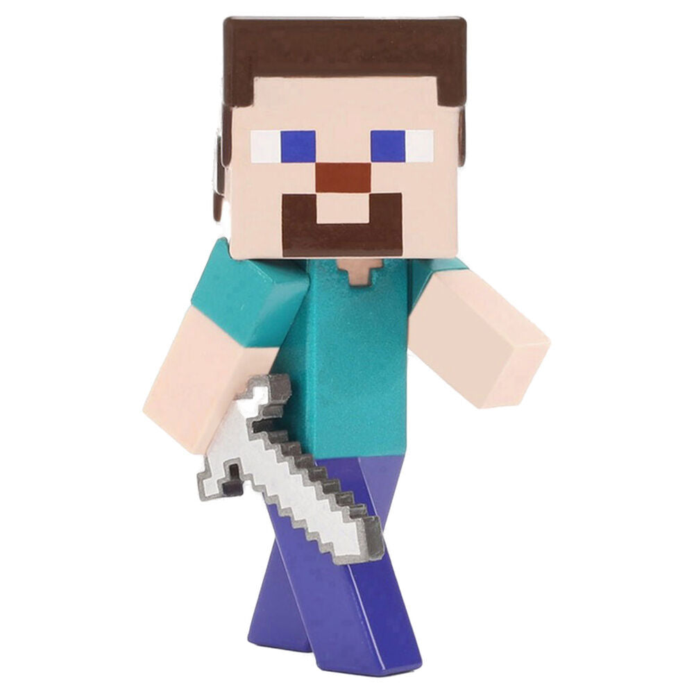 Figura Metalfigs Minecraft de 7 cm con personajes pixelados - 3