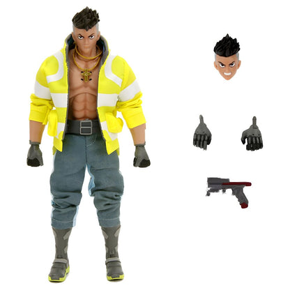 Figura articulada de David de Cyberpunk Edgerunners con chaqueta amarilla - 3