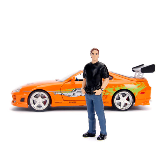 Réplica naranja del Toyota Supra de Fast & Furious con figura de Brian - 3