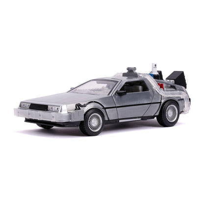 Réplica DeLorean de Regreso al Futuro II Jada Toys a escala 1:24