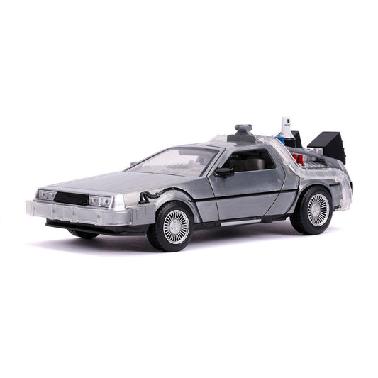 Réplica DeLorean de Regreso al Futuro II Jada Toys a escala 1:24