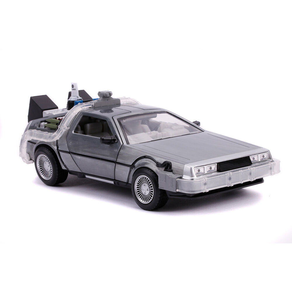 Réplica DeLorean de Regreso al Futuro II Jada Toys a escala 1:24 - 5