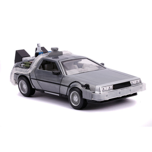 Réplica DeLorean de Regreso al Futuro II Jada Toys a escala 1:24 - 5