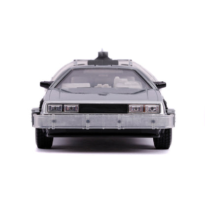 Réplica DeLorean de Regreso al Futuro II Jada Toys a escala 1:24 - 6