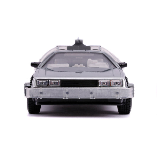 Réplica DeLorean de Regreso al Futuro II Jada Toys a escala 1:24 - 6