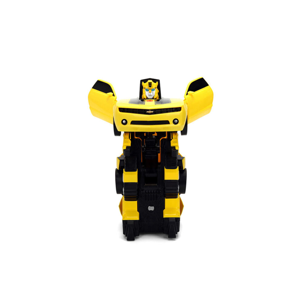 Vehículo teledirigido Bumblebee Transformers transformable amarillo y negro - 3