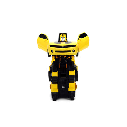 Vehículo teledirigido Bumblebee Transformers transformable amarillo y negro - 3