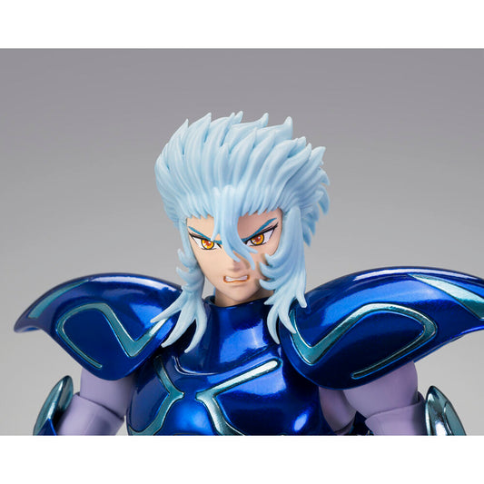 Figura articulada de Fenrir de Saint Seiya con armadura azul y lobo - 10