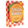 Caja del juego de cartas Smash Burger con ilustración de hamburguesa