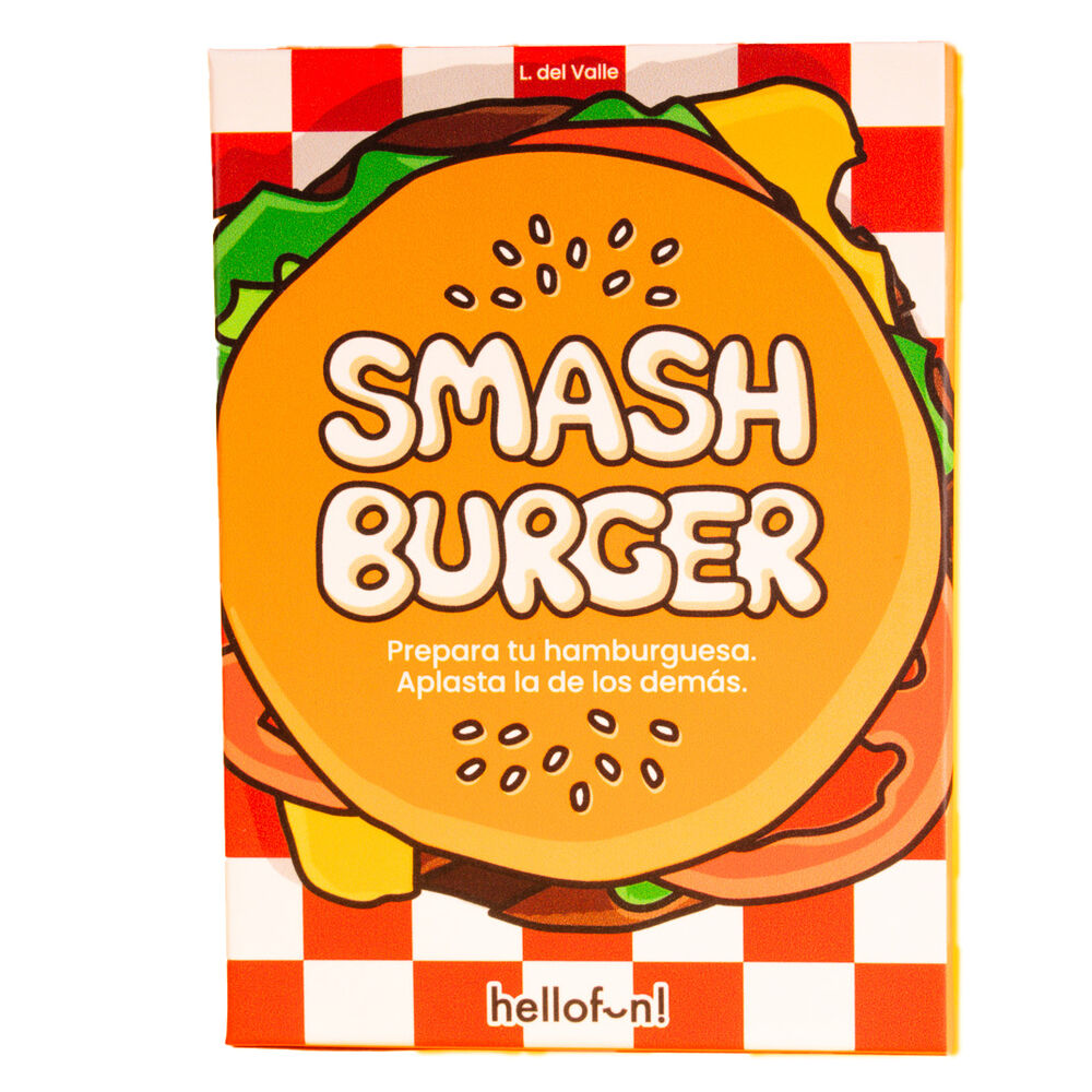 Caja del juego de cartas Smash Burger con ilustración de hamburguesa - 3