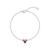Pulsera Minnie Disney de plata 925 con detalle rosa