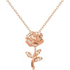 Colgante de rosa de La Bella y la Bestia Disney en plata 925