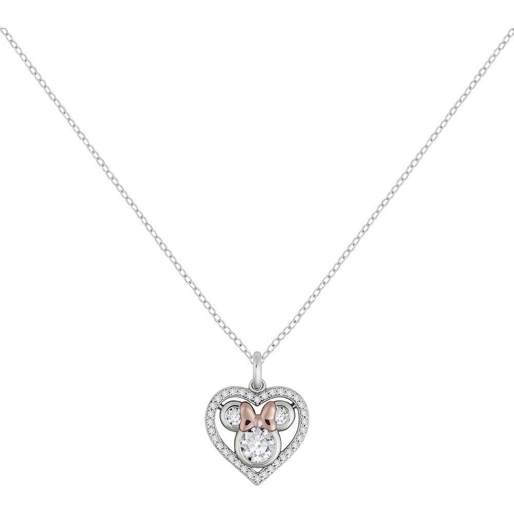 Colgante de corazón Minnie Disney en plata 925