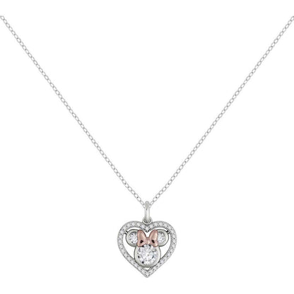 Colgante de corazón Minnie Disney en plata 925