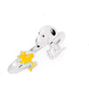 Anillo de plata 925 con Snoopy y Woodstock de Peanuts