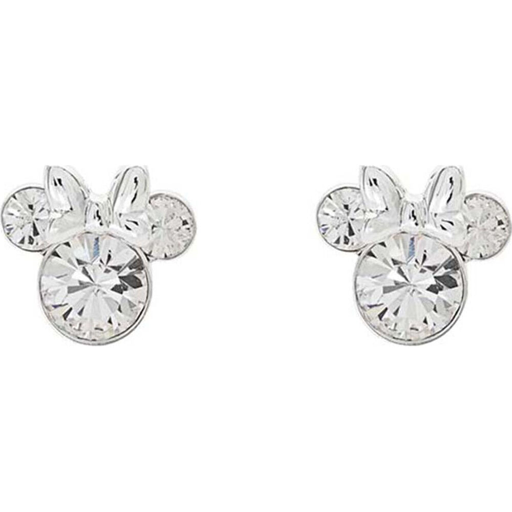 Pendientes de plata 925 con silueta de Minnie Disney