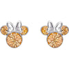 Pendientes June de Minnie Disney plateados con detalles dorados