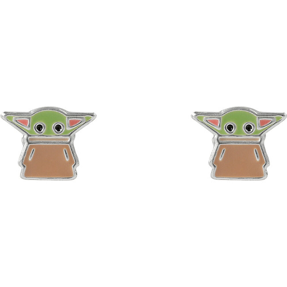 Pendientes de Grogu de Star Wars The Mandalorian en plata 925