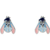 Pendientes de plata 925 con diseño de Igor de Winnie the Pooh