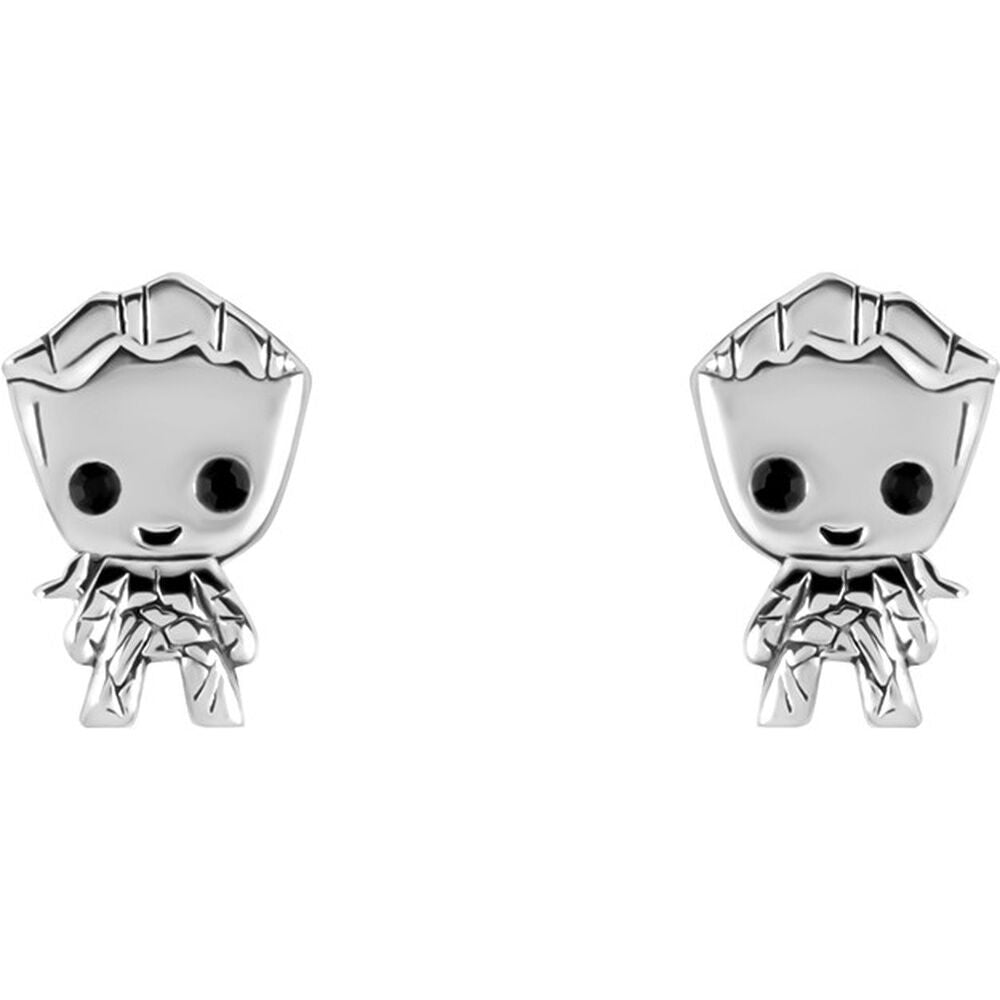 Pareja de pendientes Groot de Marvel en plata 925