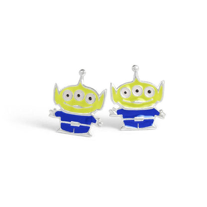 Pendientes de plata 925 con diseño de Alien de Toy Story