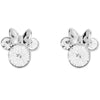 Pendientes de Minnie Disney en plata 925 con lazo