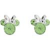 Pendientes Minnie Disney de plata 925 con detalles verdes
