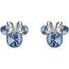 Pendientes Minnie Disney de plata 925 con detalles azules
