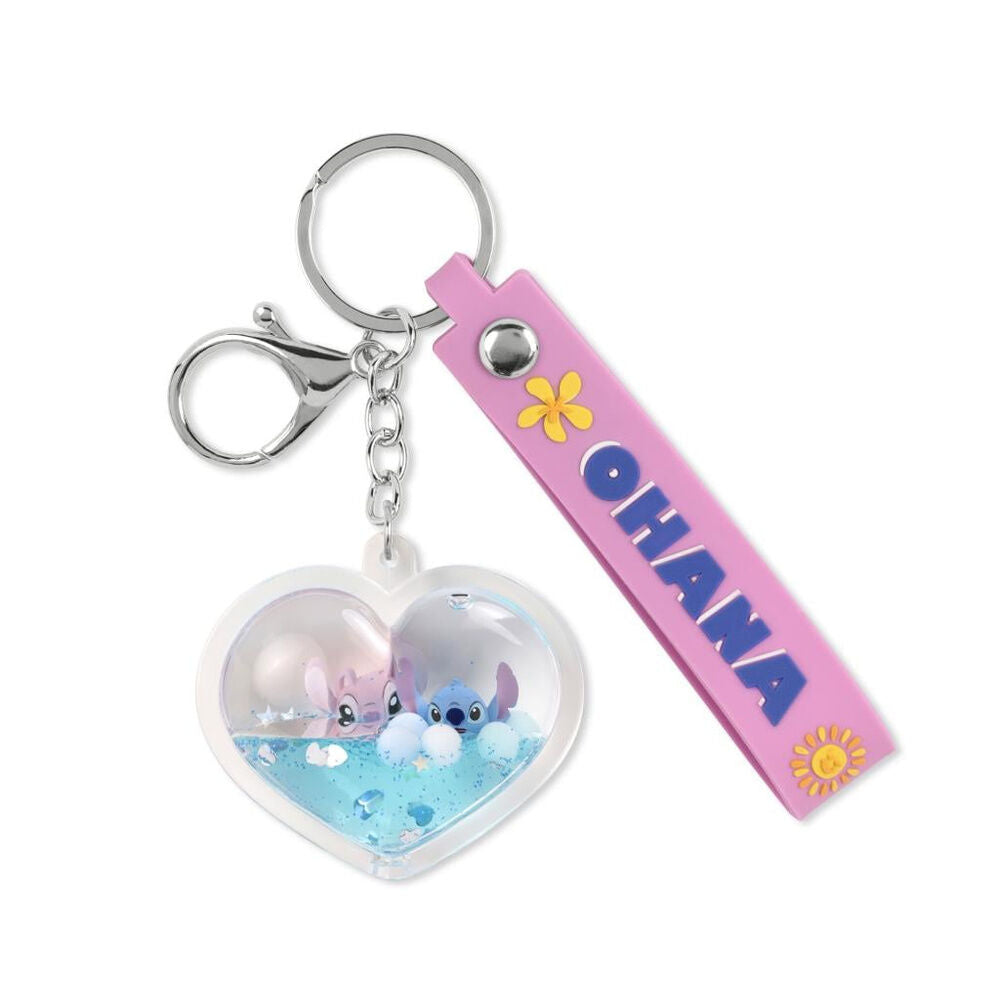 Llavero Disney Ohana Heart con Stitch y Angel