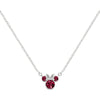 Colgante de Minnie Disney en plata 925 con detalles rojos