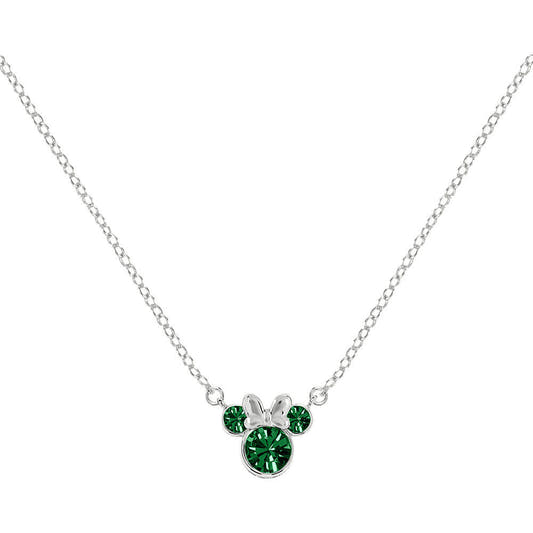 Colgante Minnie Disney de plata 925 con detalles verdes