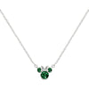 Colgante Minnie Disney de plata 925 con detalles verdes