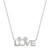 Colgante Love Minnie Disney de plata 925 con cadena