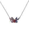 Colgante Disney de Angel y Stitch con corazón rojo