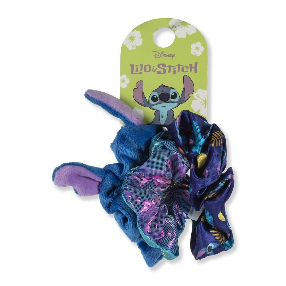 Set de tres coleteros Stitch Disney en tonos azules