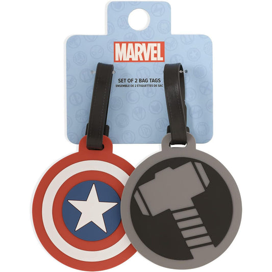Set de dos etiquetas de equipaje Marvel Los Vengadores