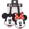 Set de dos etiquetas de equipaje Disney con Mickey y Minnie
