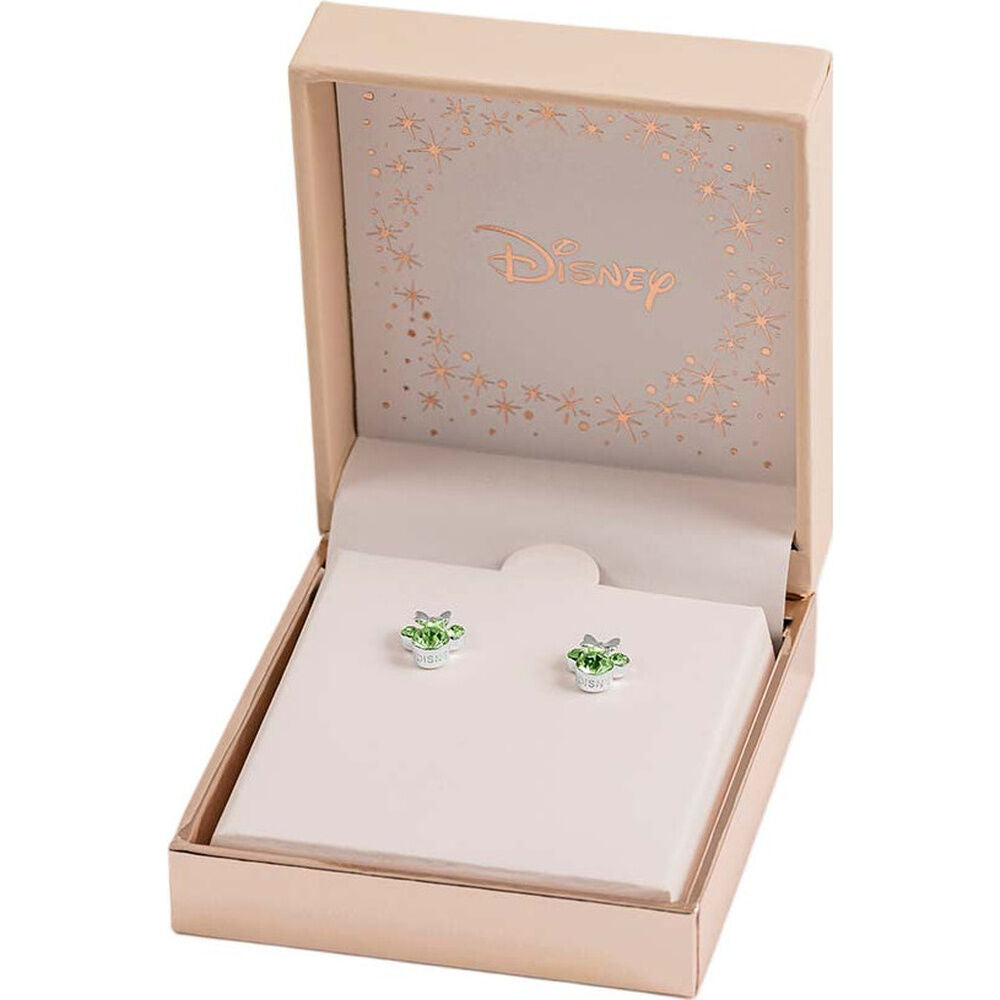 Pendientes Minnie Disney de plata 925 con detalles verdes - 2
