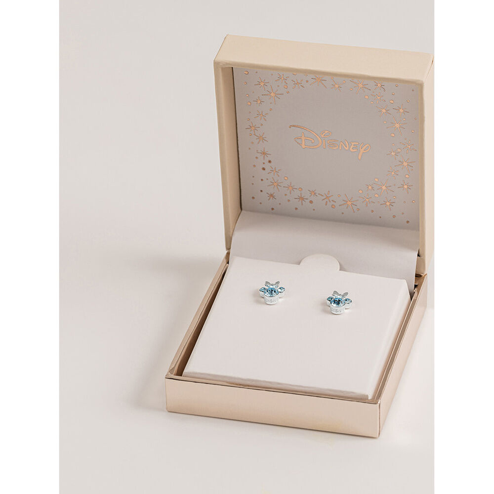 Pendientes Minnie Disney de plata 925 con detalles azules - 2