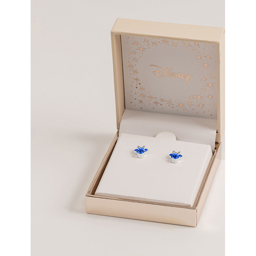 Pendientes Minnie Disney de plata 925 con detalles azules - 2