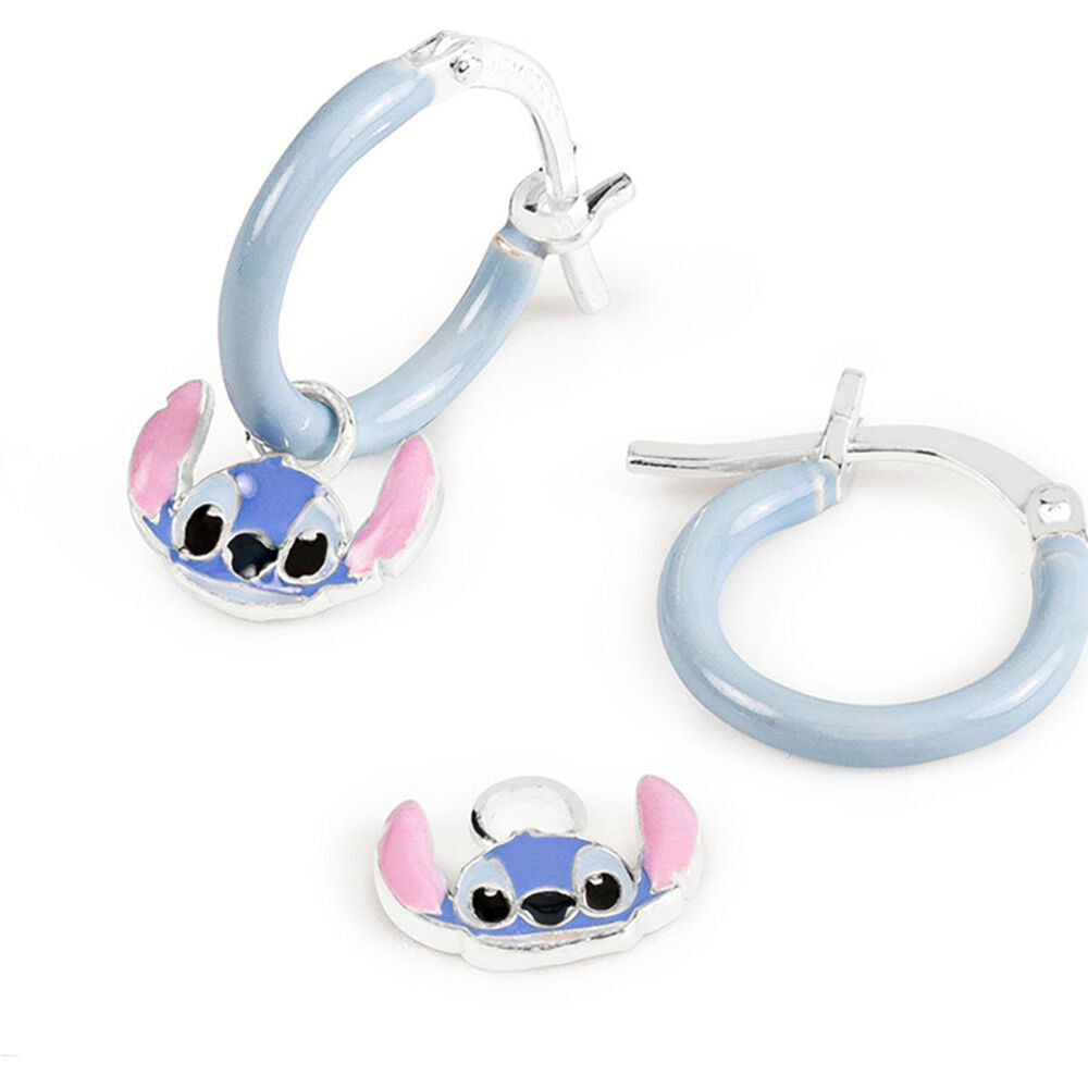 Pendientes de aro Stitch Disney en plata 925 - 2
